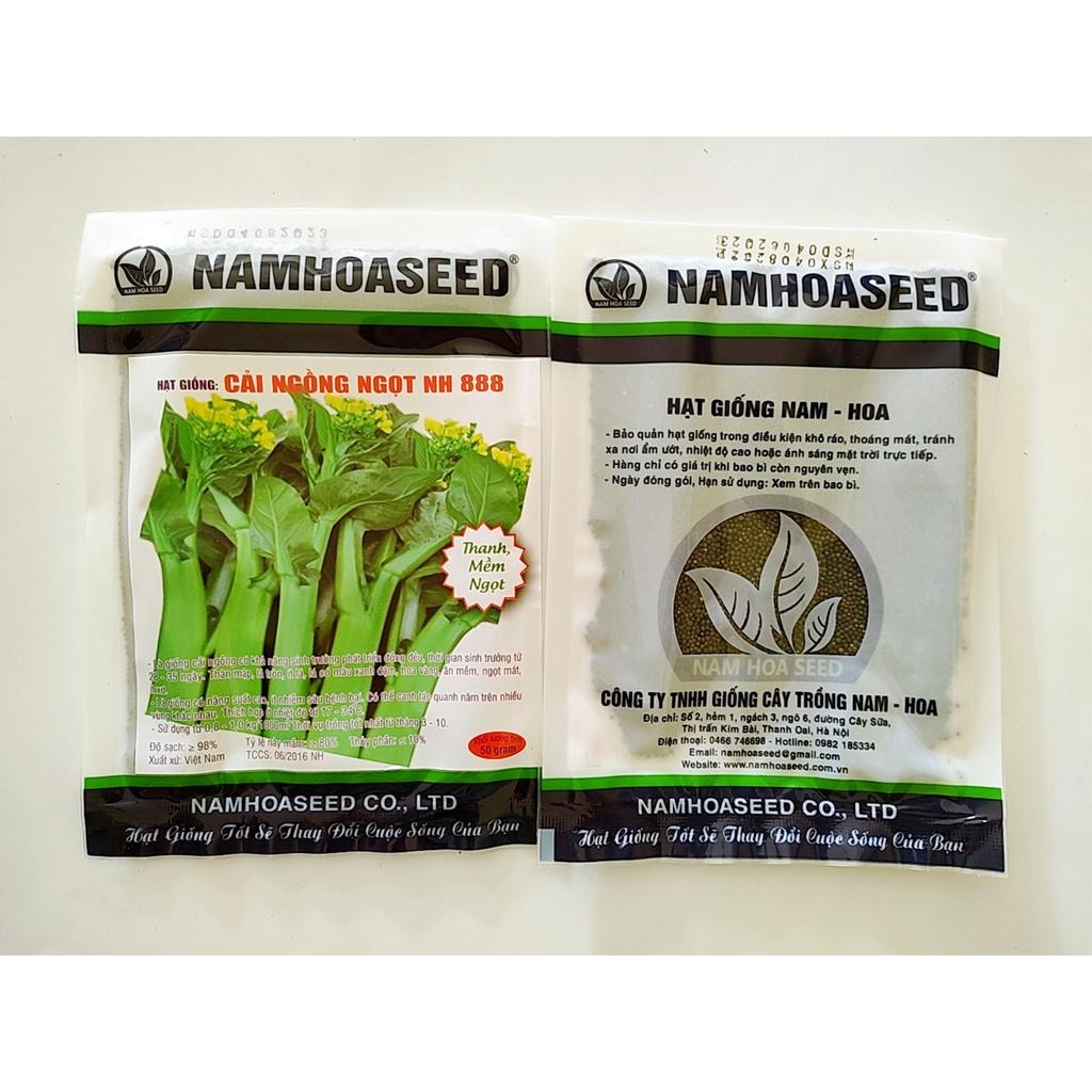 Hạt giống cải ngồng ngọt NH 888 dễ trồng, chịu nhiệt tốt,năng suất cao, ít sâu bệnh gói 50gr