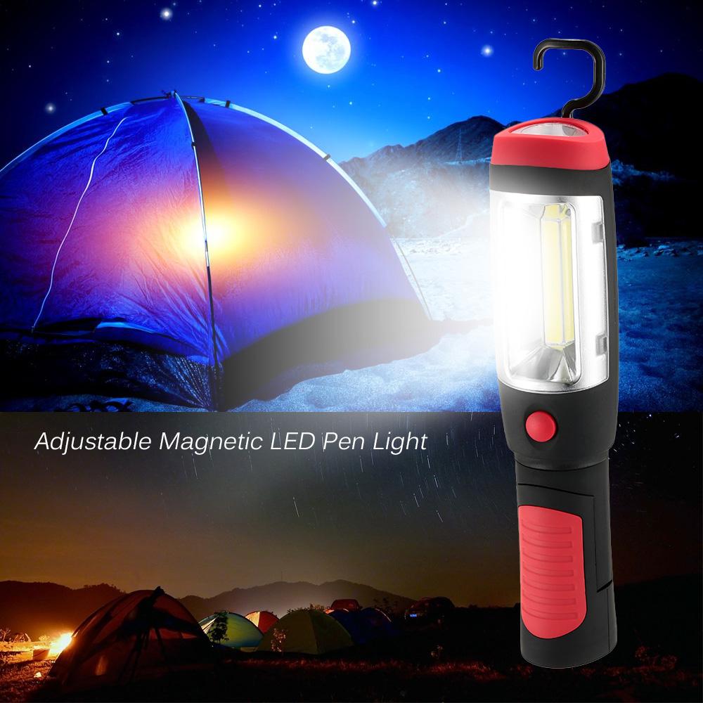 Đèn LED siêu sáng có giá đỡ từ tính Đèn pin dùng cho cắm trại ngoài trời