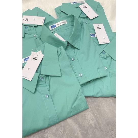 Set bộ đồ nữ áo xanh quần trắng siêu xinh thời trang BANAMO FASHION 193