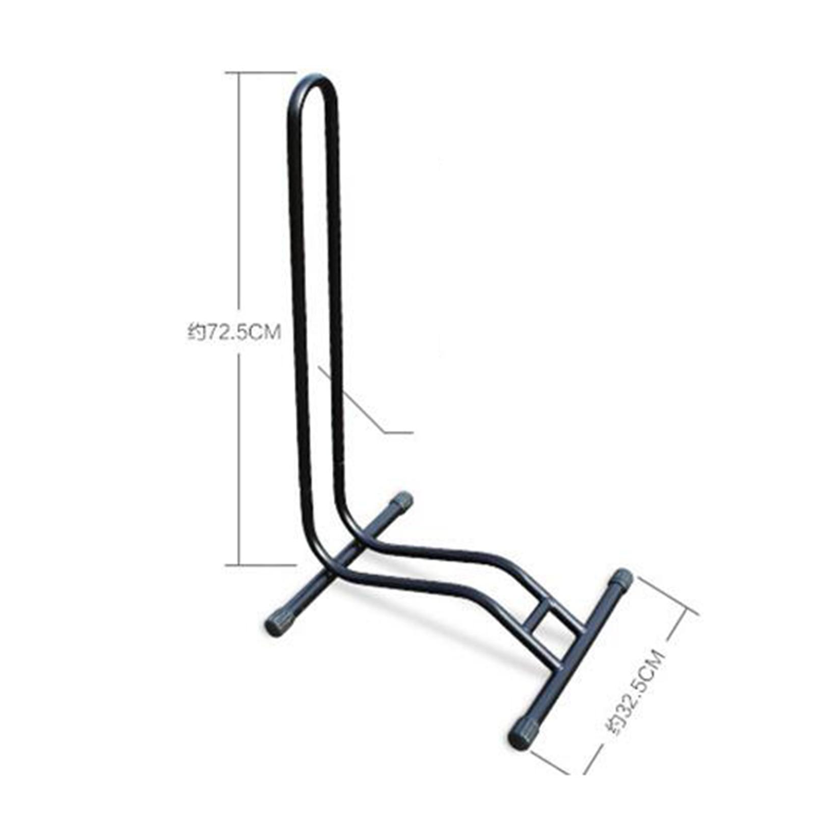 Bicycle Bike Floor Parking Stand Rack Storage for Garage, MTB Mountain and Road Bike Parking Rack, Black