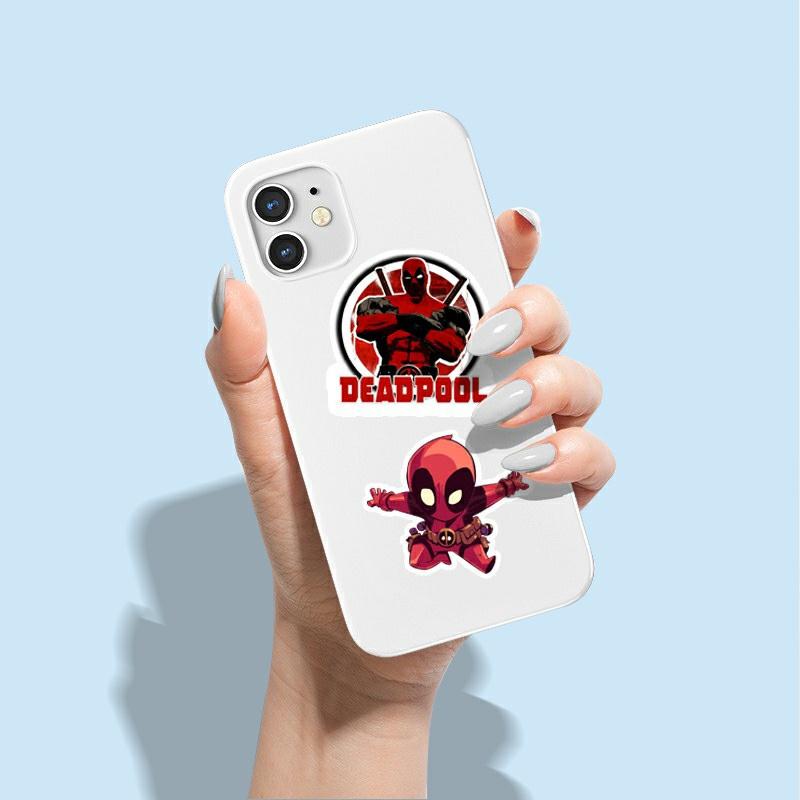 Sticker Deadpool cute, dễ thương mẫu HOT nhất dán trang trí laptop, mũ nón bảo hiểm, vali, xe tay ga, ván trượt