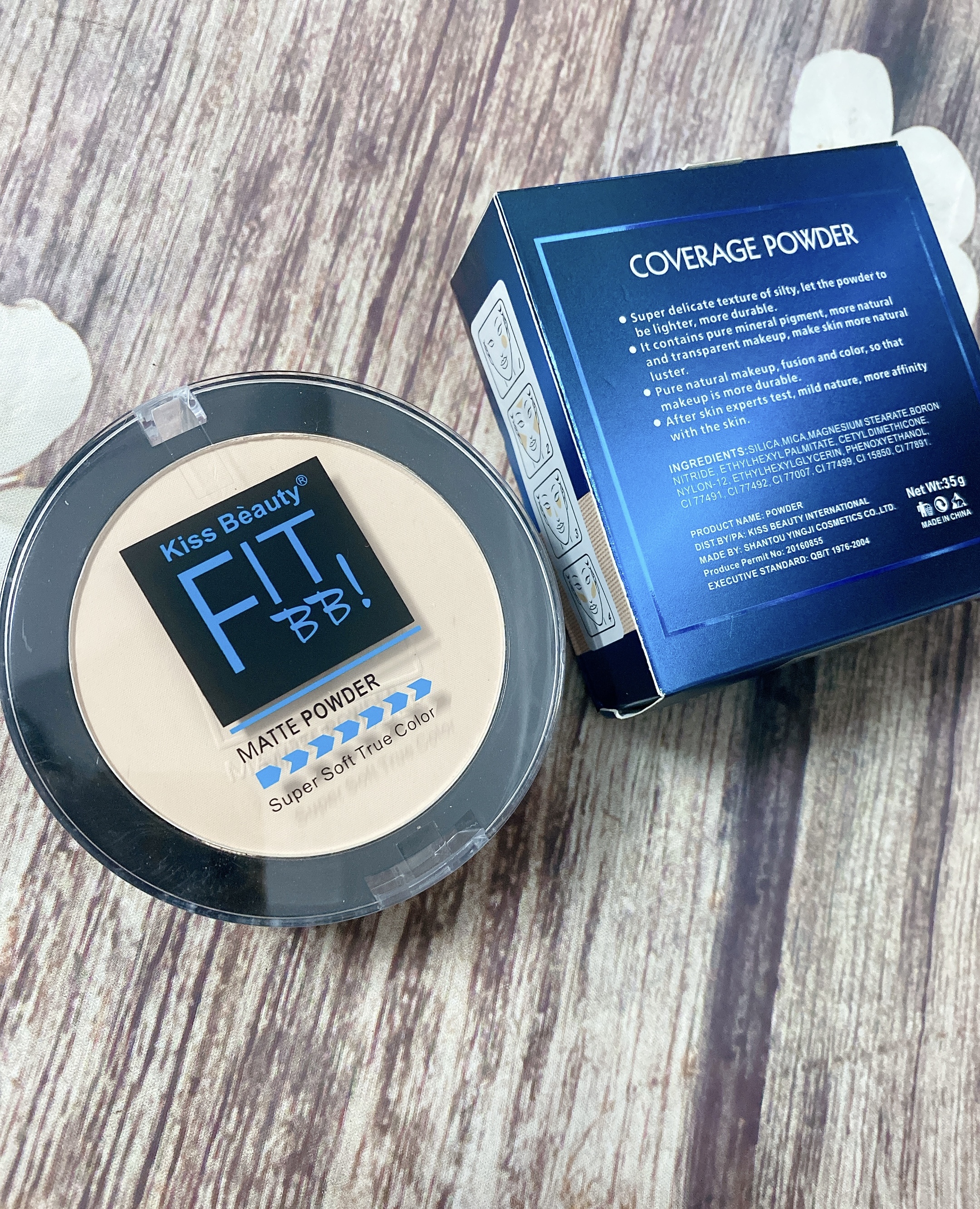 PhấnPhủ Fit BB Kiss Beauty 2 Tầng Kèm Mút Siêu Mịn