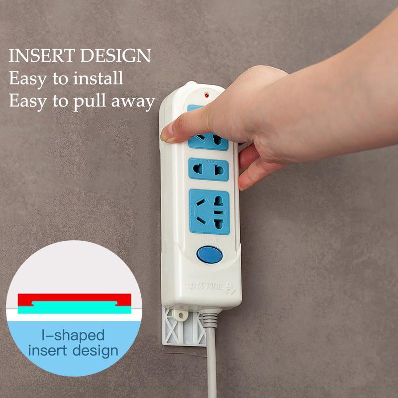 Thanh trượt gắn tường cố định ổ điện không cần khoan tiện dụng