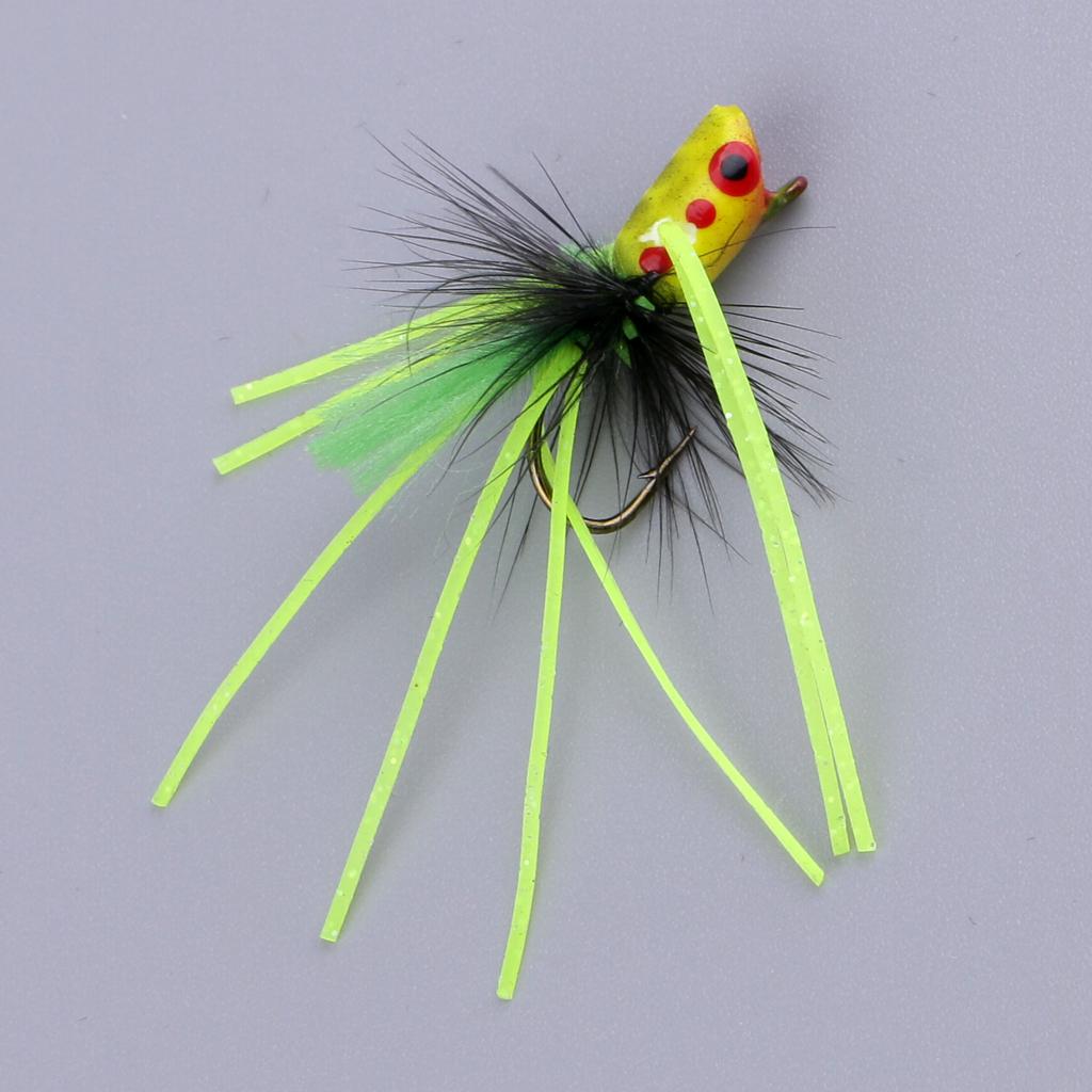 Fly Dry Fishing Floating Popper Flies Artificial Fishing Baits
