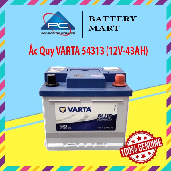 Bình Ắc Quy 12V-43AH, Ắc Quy VARTA 54313