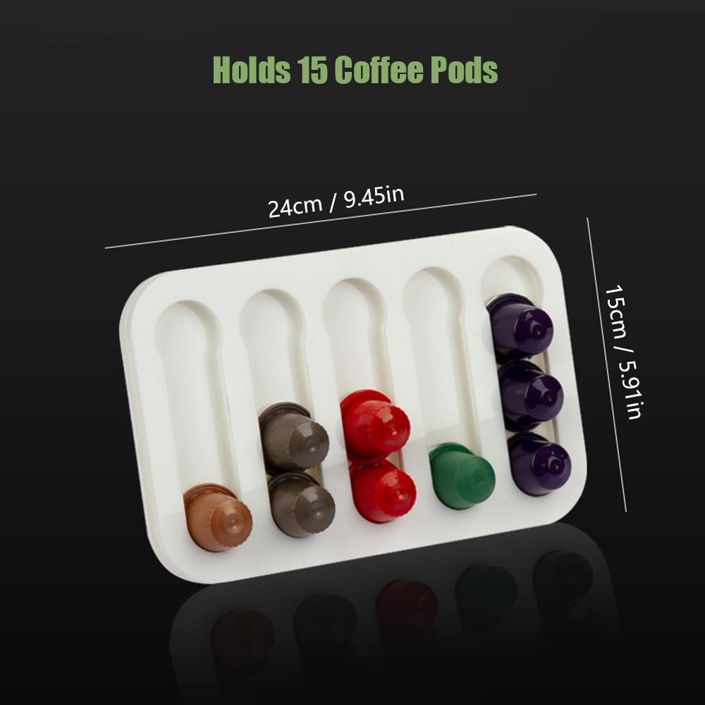 Hộp đựng cà phê Capsule Rack chứa 8 viên, treo tường, lưu trữ cho nhà hàng khách sạn