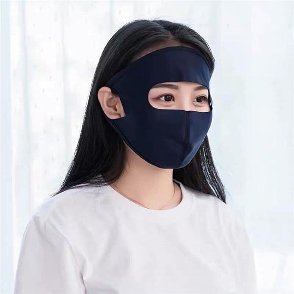 Khẩu trang ninja kính chống nắng chống bụi che kín mặt vải thun đeo tai thoáng mát kính trắng kính đen