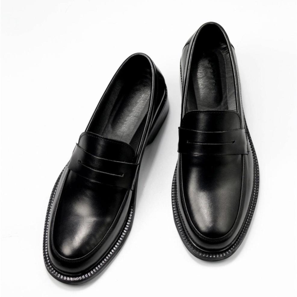 Giày Lười DECEMBER Penny Loafer Black - LF02