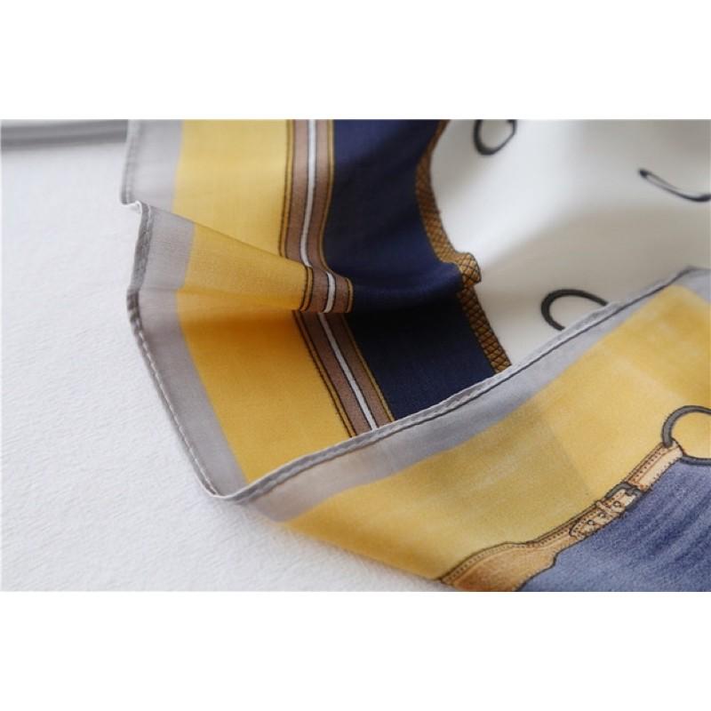 Khăn turban lụa vuông choàng cổ thanh lịch size 70x70cm