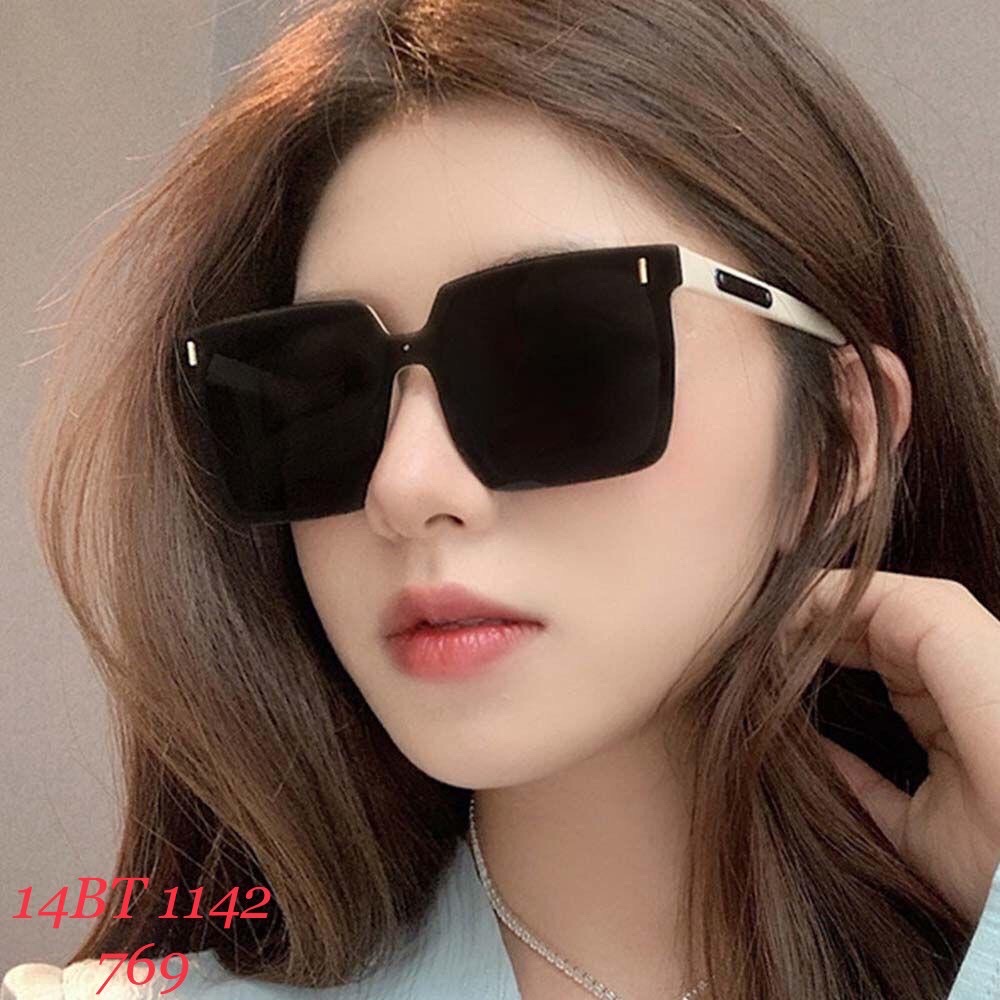 Kính râm đen gọng to ,kính mát unixsex nam nữ Hàn Quốc phụ kiện thời trang phong cách hiện đại , kèm hộp đựng  sang trọng