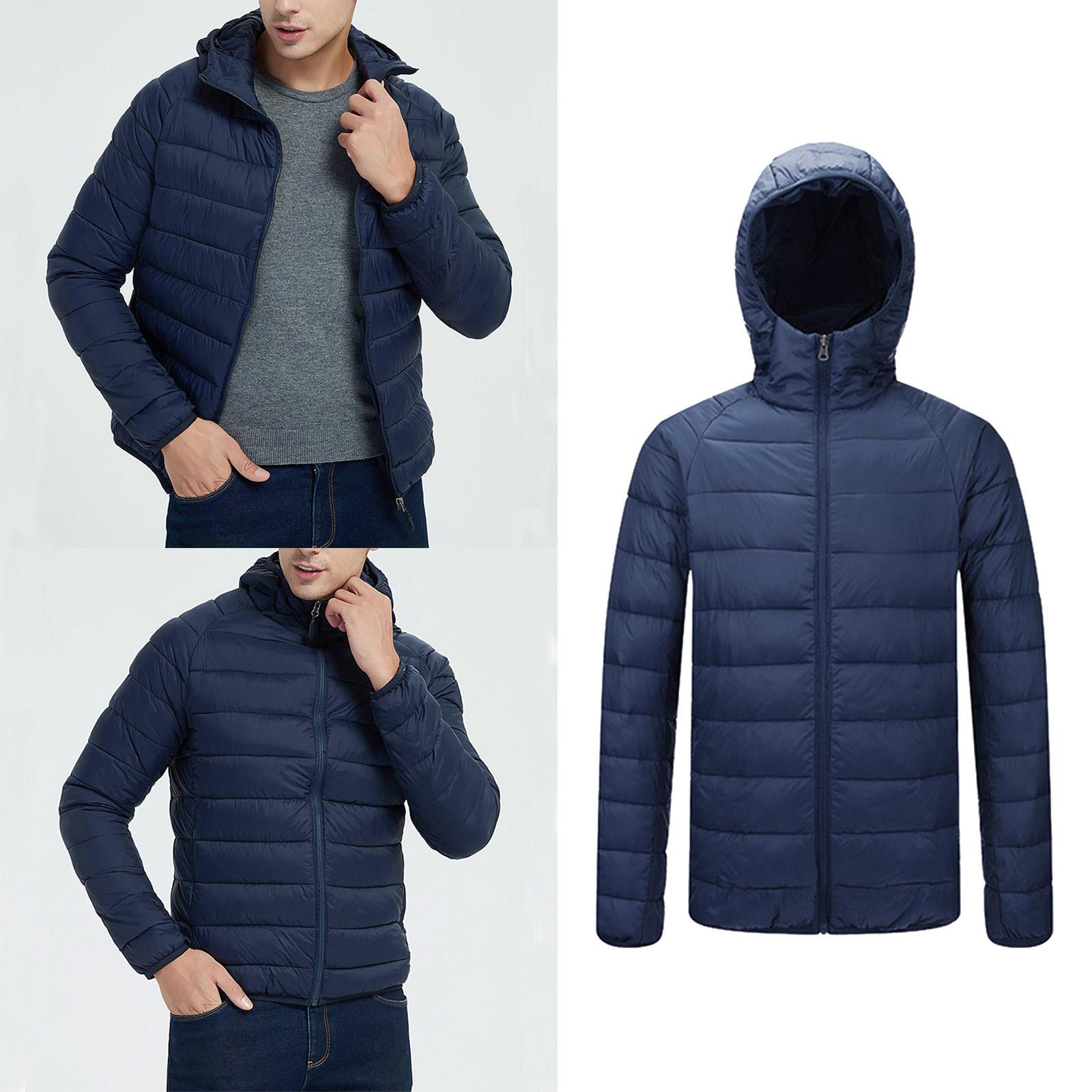 Men's Winter Ultralight Duck Down Jacket Puffer Coat