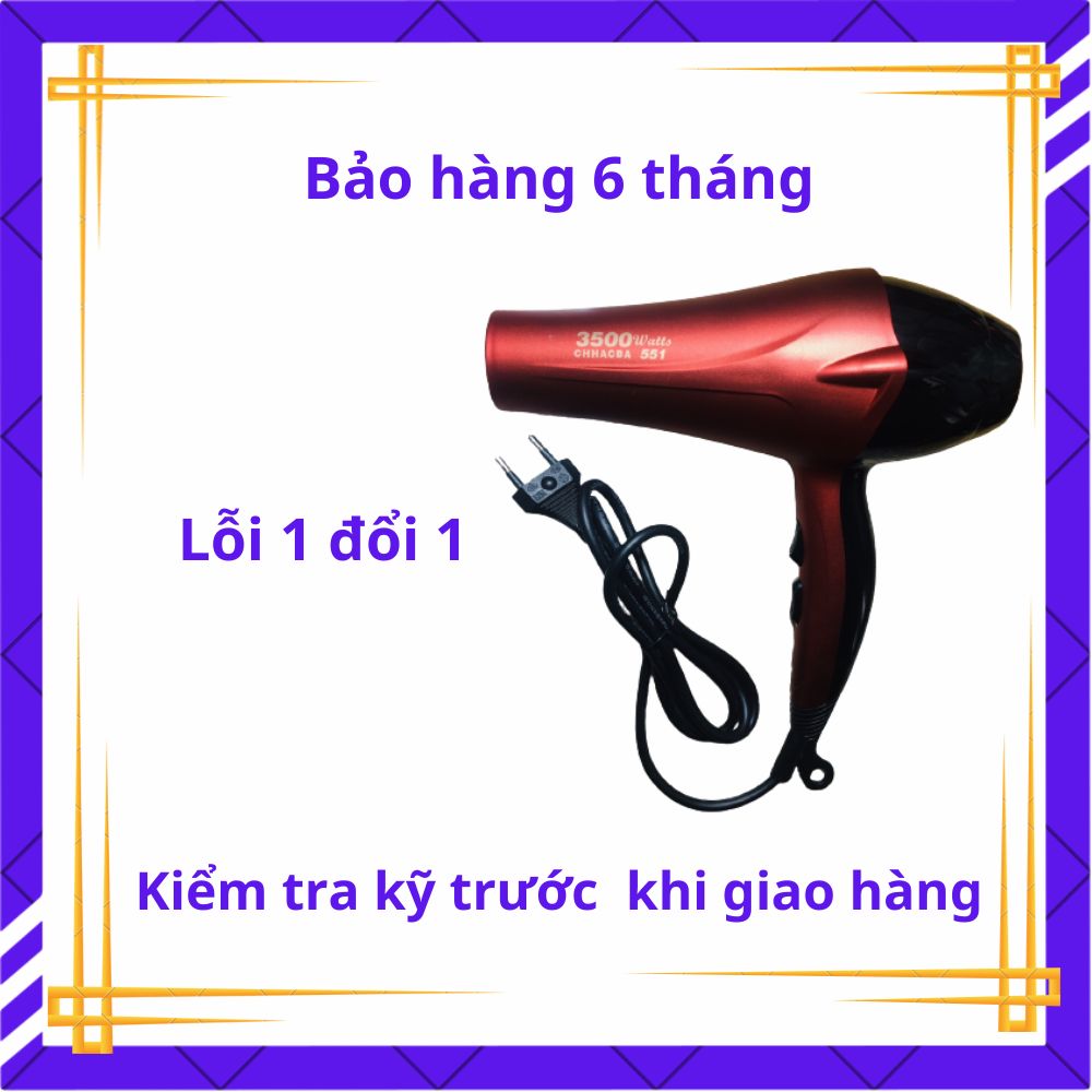 Máy sấy tóc công suất lớn 3500w/máy sấy tóc nóng - lạnh/luồng gió mạnh, nhiều chế độ nhiệt khác nhau, chăm sóc tóc, bảo vệ tóc hiệu quả/làm hài lòng người dùng/ vỏ nhựa cao cấp - sáng, bóng dễ vệ sinh