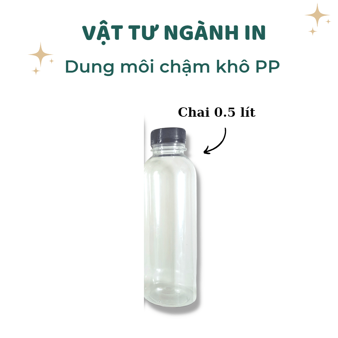 Dung môi chậm khô PP dùng pha mực dầu in lụa trên túi Nylon PP,  PE, DPE, khăn lạnh, túi gạo