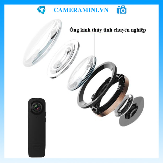 Camera mini A18 fullHD 1080p an ninh, hồng ngoại quay ban đêm, pin 6-7 giờ, siêu nhỏ không dây