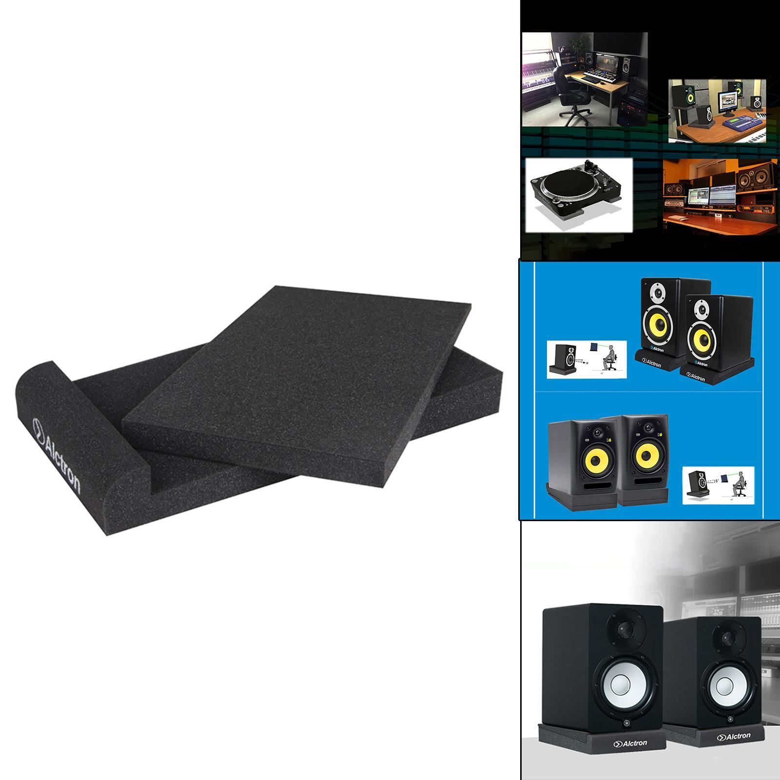 Foam Studio Monitor Pads Isolator Mats High Density for 8 inch Monitors