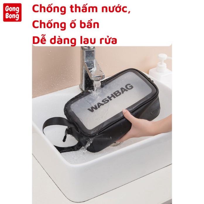 Túi đựng mỹ phẩm du lịch chống nướcSét 3 túi trong suốt đựng đồ mỹ phẩm du lịch thời trang có sỉ