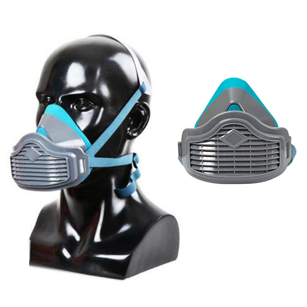 Silica Gel Facepiece Respirator Half Face Painting Spraying Gas Mask