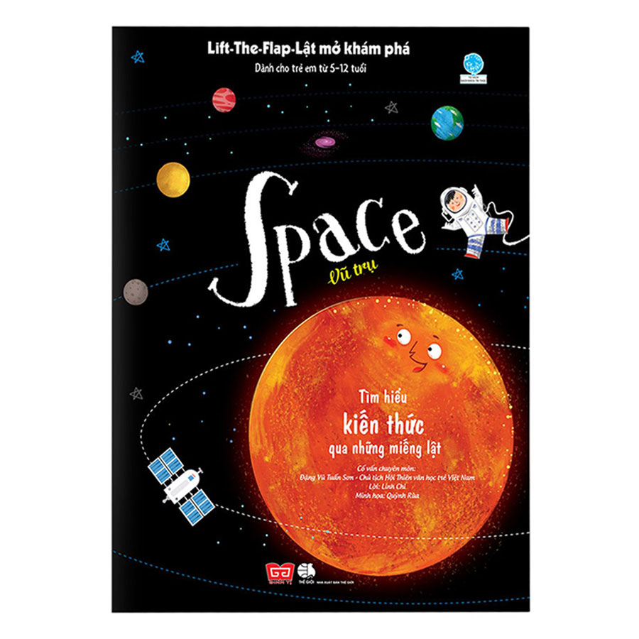 Sách Tương Tác - Lift-The-Flap-Lật mở khám phá - Space - Vũ trụ (Dành Cho Trẻ Em Từ 5-12 Tuổi)