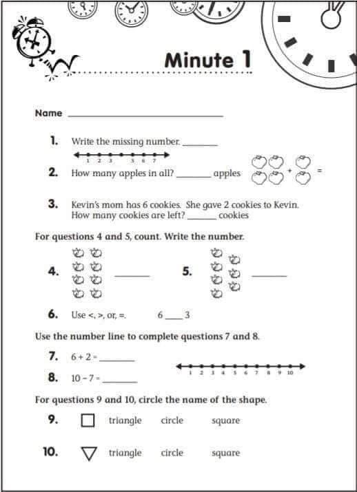 Math Minutes -8Q- Có đáp án ở cuối