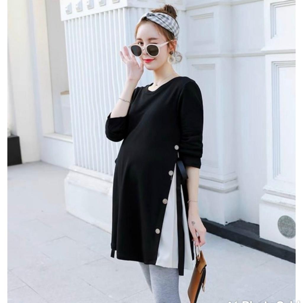Áo bầu thiết kế dài tay thu đông, áo bầu công sở