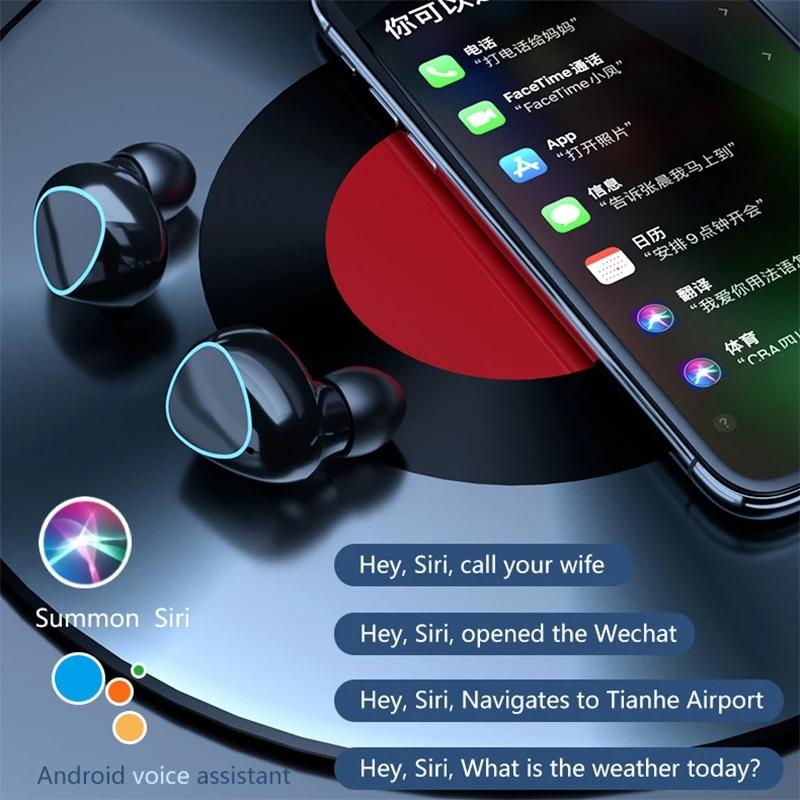 TWS Bluetooth 5.1 3500MAh Sạc Hộp Tai Nghe Không Dây 9D Stereo Thể Thao Chống Thấm Nước Tai Nghe Nhét Tai Tai Nghe Có Micro