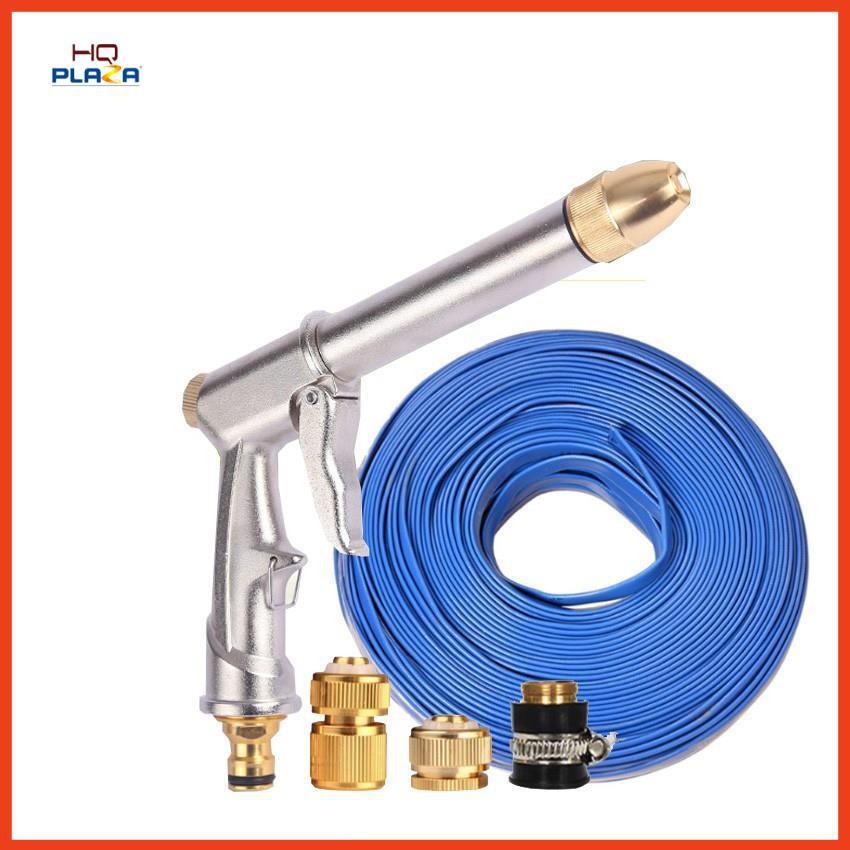 Vòi nước vòi phun nước rửa xe tưới cây tăng áp thông minh + bộ dây bơm nước cao cấp TLG 206810 đầu đồng,cút đồng