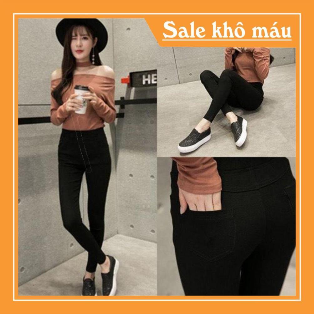 Quần Legging Nữ 4 Túi - Cotton Co Dãn 