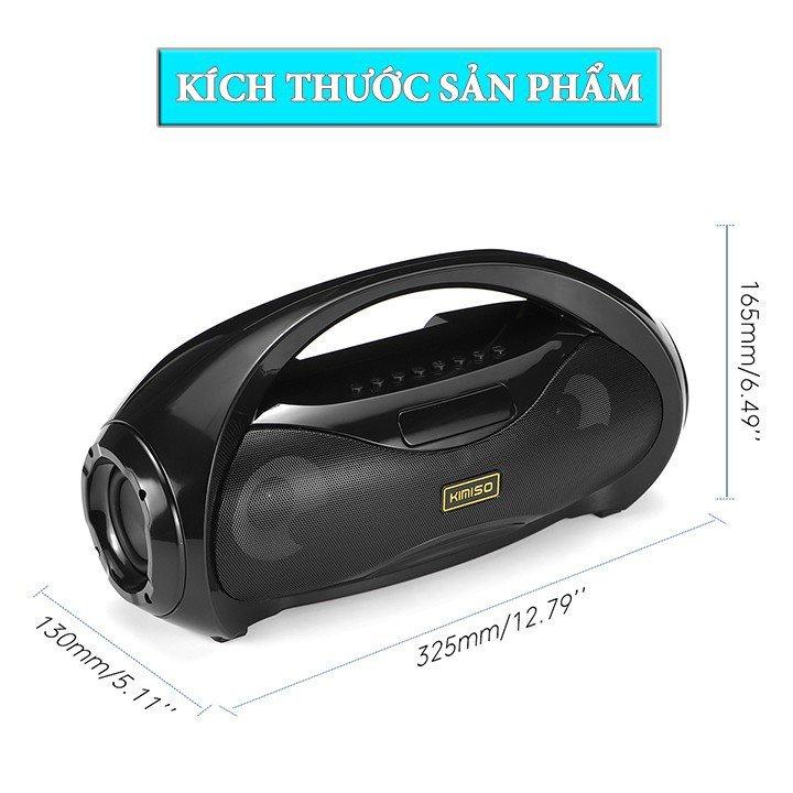 Loa Bluetooth Kimiso KM-S2 Xách Tay - Tặng Kèm Mic Hát - Siêu Bass - PIN 10000 MAh - Hàng Loại I Chuẩn