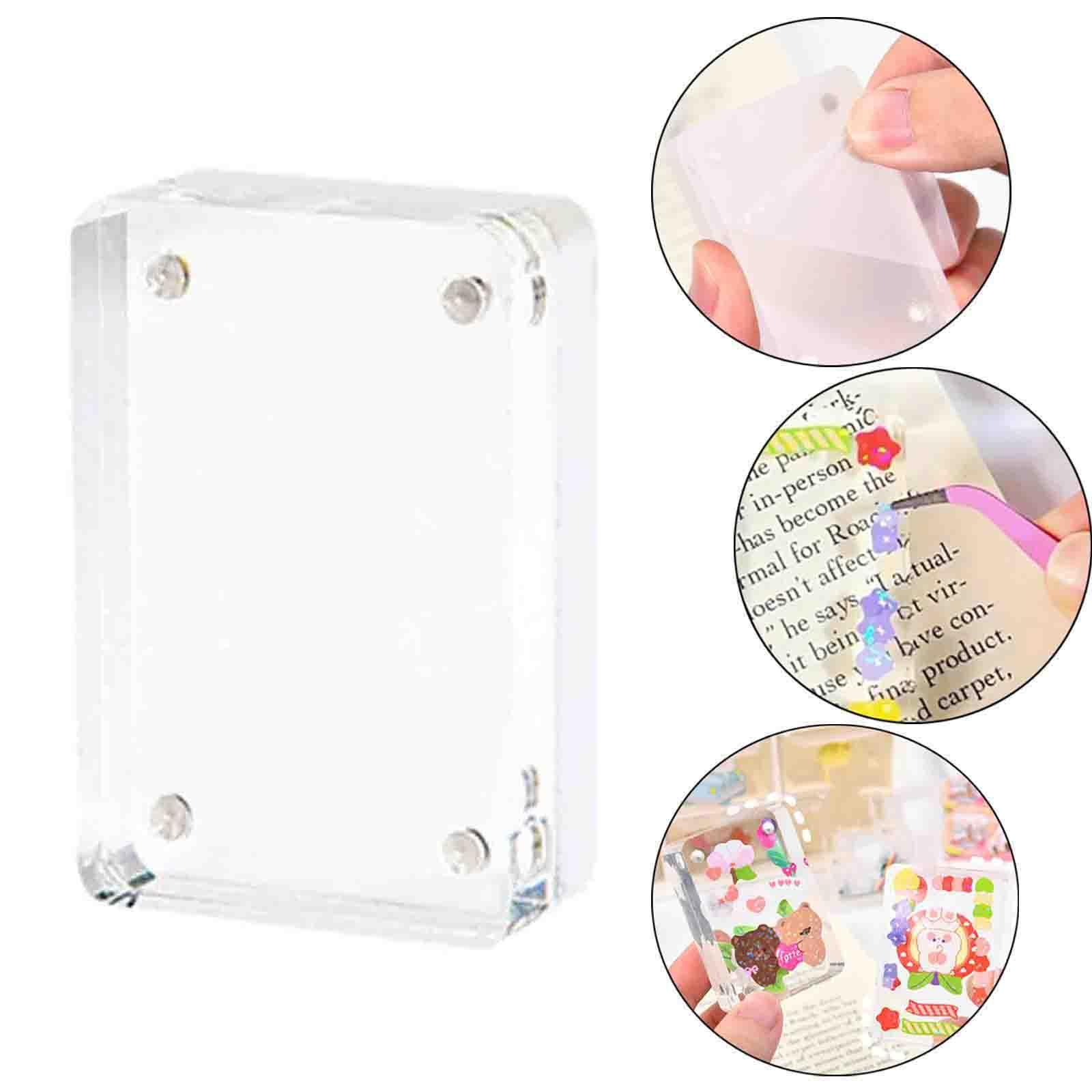 Goo Card Idol Decals Decorative Label Sticker Mini Stand Homemade Tool