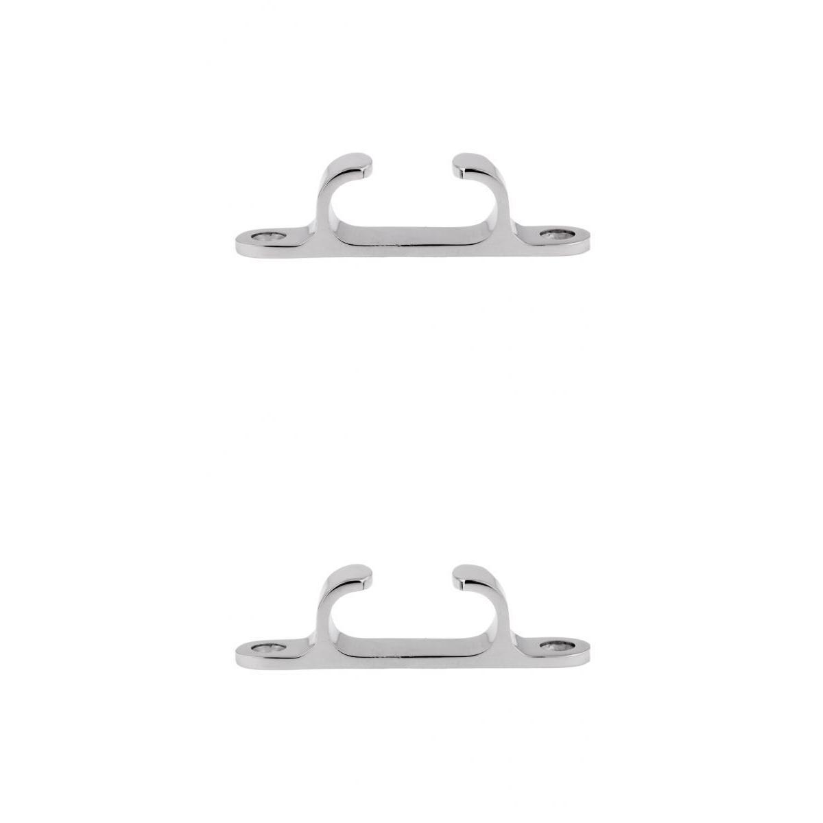 2pcs Stainless Steel Line Straight Fairlead Bow Chock Marine Boat Cleat S&M