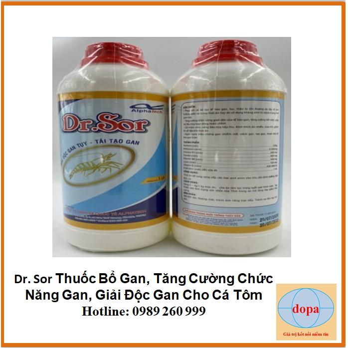 BỔ GAN DR SOR DOPA CHAI 1 LÍT Tăng Cường Chức Năng Gan, Giải Độc Gan Cho Cá Tôm DOPA.COM.VN