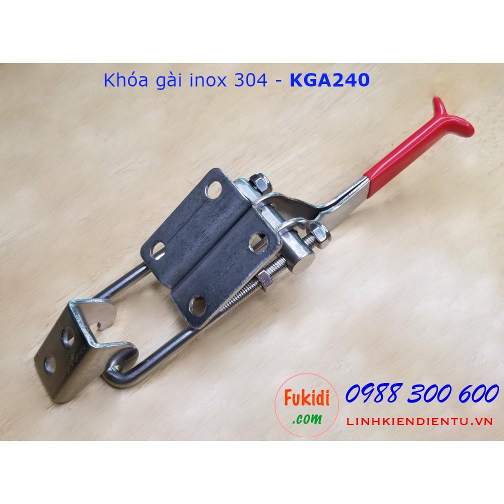 Khóa gài SU304 chiều dài 240mm thay đổi được - KGA240