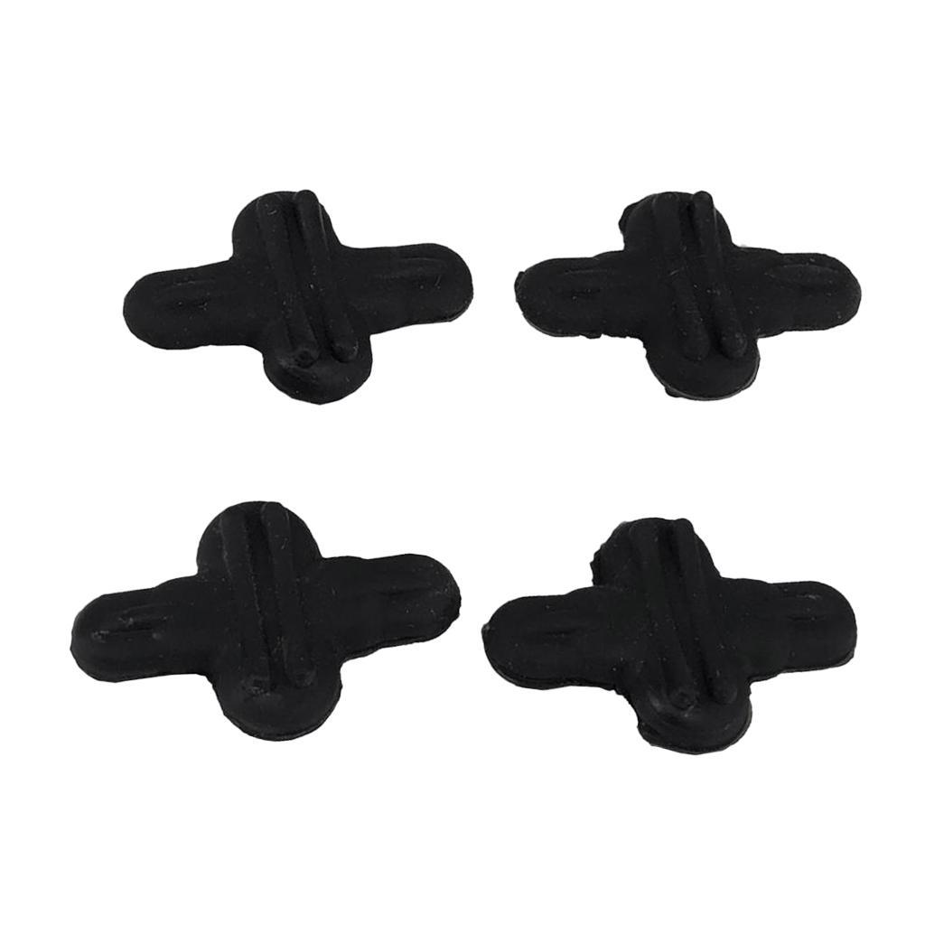 4ps Bow String Leech Silencer Rubber Shock Absorber Reduce Noise Vibration Damper