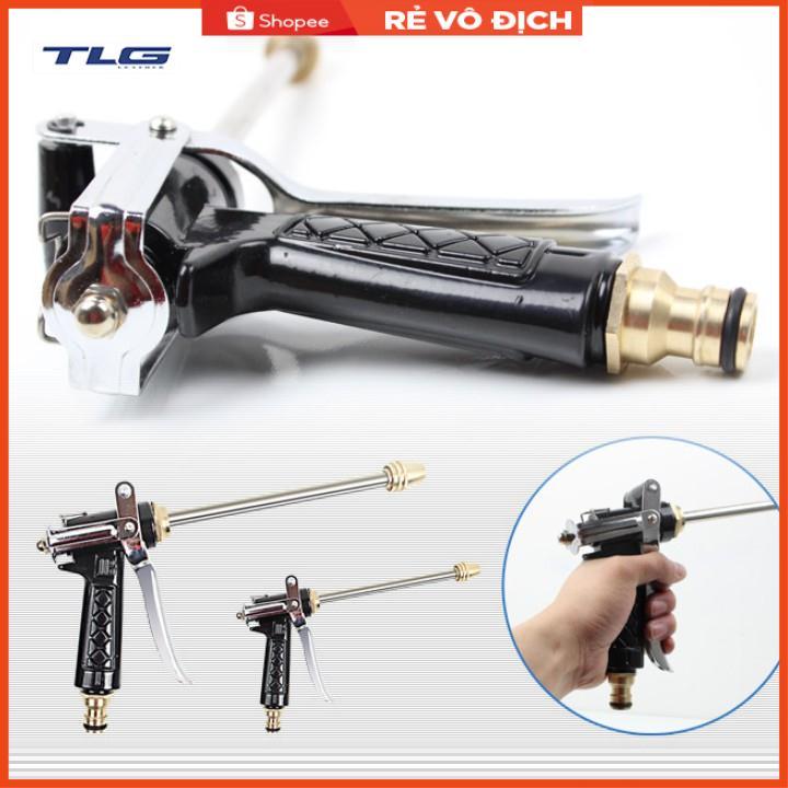 Bộ dây vòi xịt nước rửa xe, tưới cây . tăng áp 3 lần, loại 20m 206318 đầu đồng, cút+ tặng đai