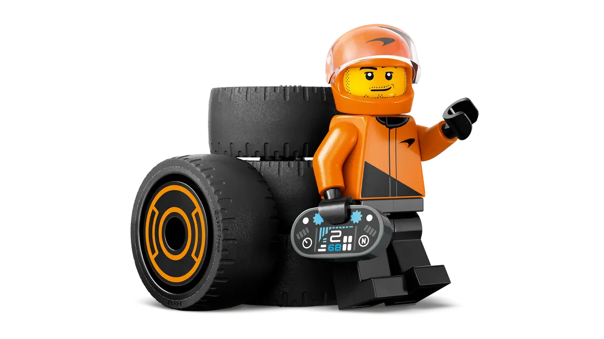 Đồ Chơi Lắp Ráp Lắp Ráp Xe Đua F1 - F1 Driver With McLaren Race Car - Lego City 60442 (86 Mảnh Ghép)