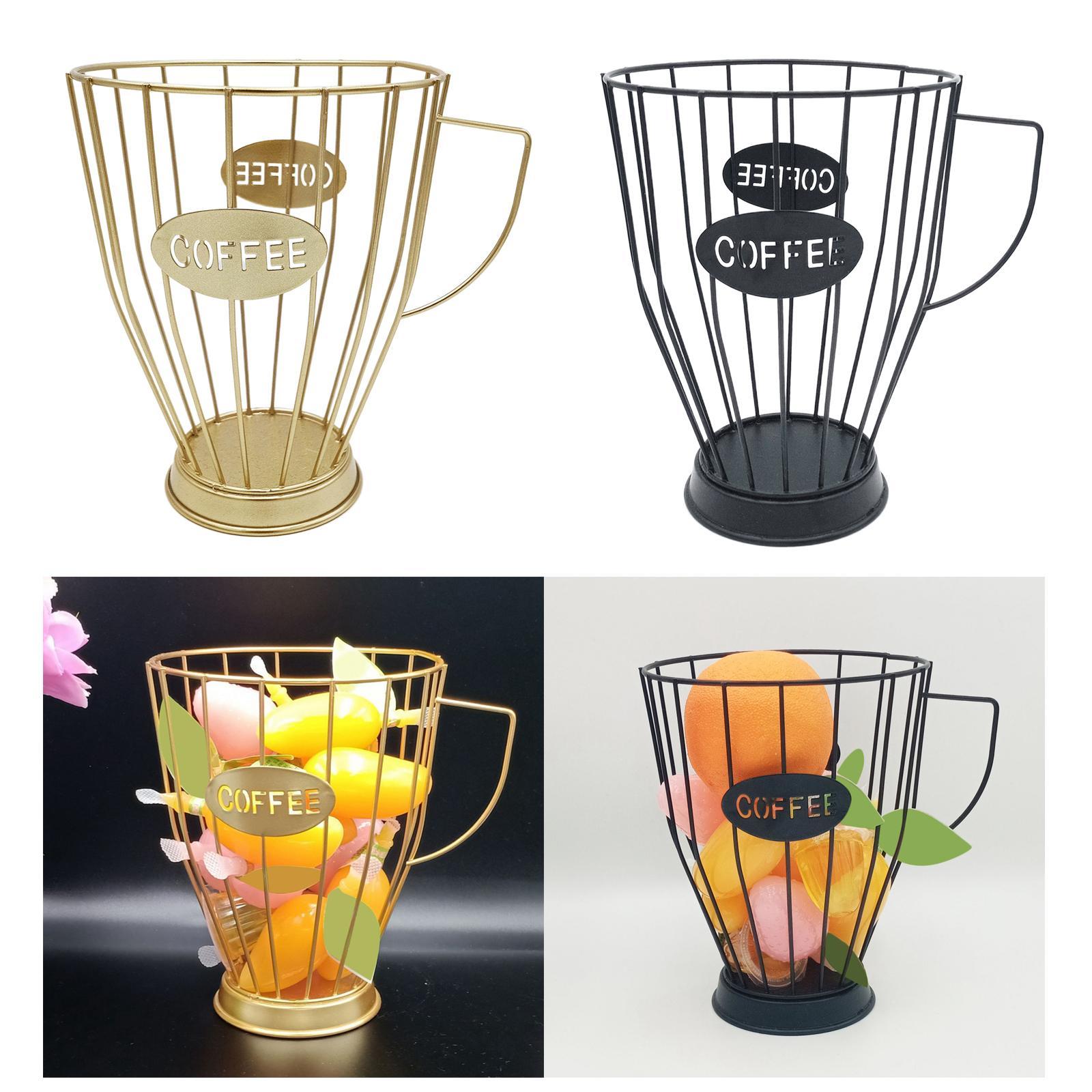 2x Kitchen Coffee Capsule Storage Basket Holder Home Kitchen Organizer