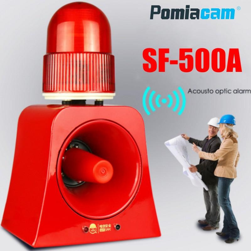 Báo động cảm biến lò vi sóng SF-500A Âm thanh công nghiệp và thiết bị báo động ánh sáng LED đèn flash đèn flash đèn còi âm thanh ánh sáng với cổng USB