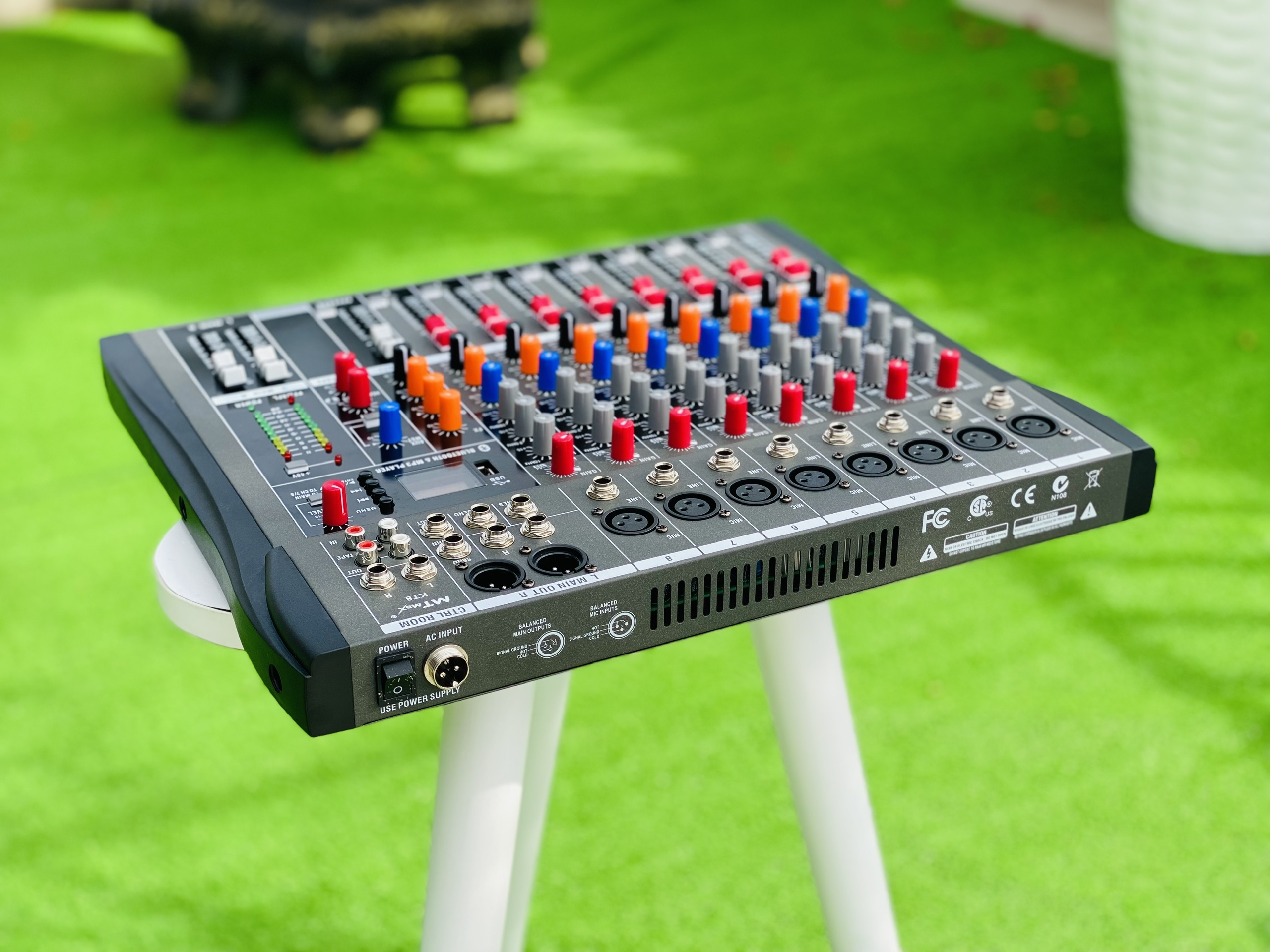 [ƯU ĐÃI CỰC LỚN - TẶNG NGAY DÂY CANON RA HOA SEN] Mixer MTMAX KT8 Cao Cấp Với 8 Đường Line Chuyên Nâng Cấp Loa Kéo, Dàn Karaoke, Sân Khấu, Hội Nghị, Bữa Tiệc, Tặng Dây Canon Ra Hoa Sen, Hàng Chính Hãng, Bảo Hành 12 Tháng