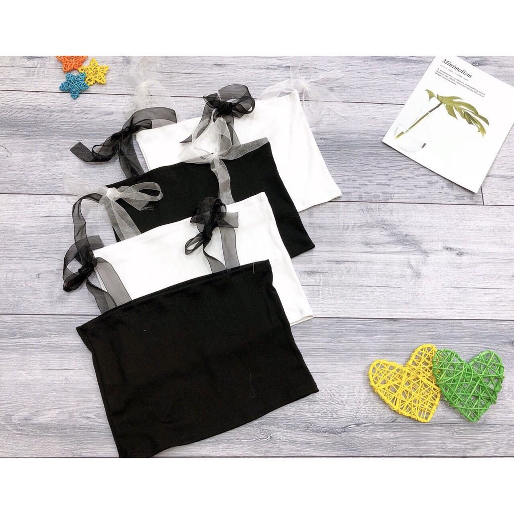 Áo thun gân nữ nhiều màu