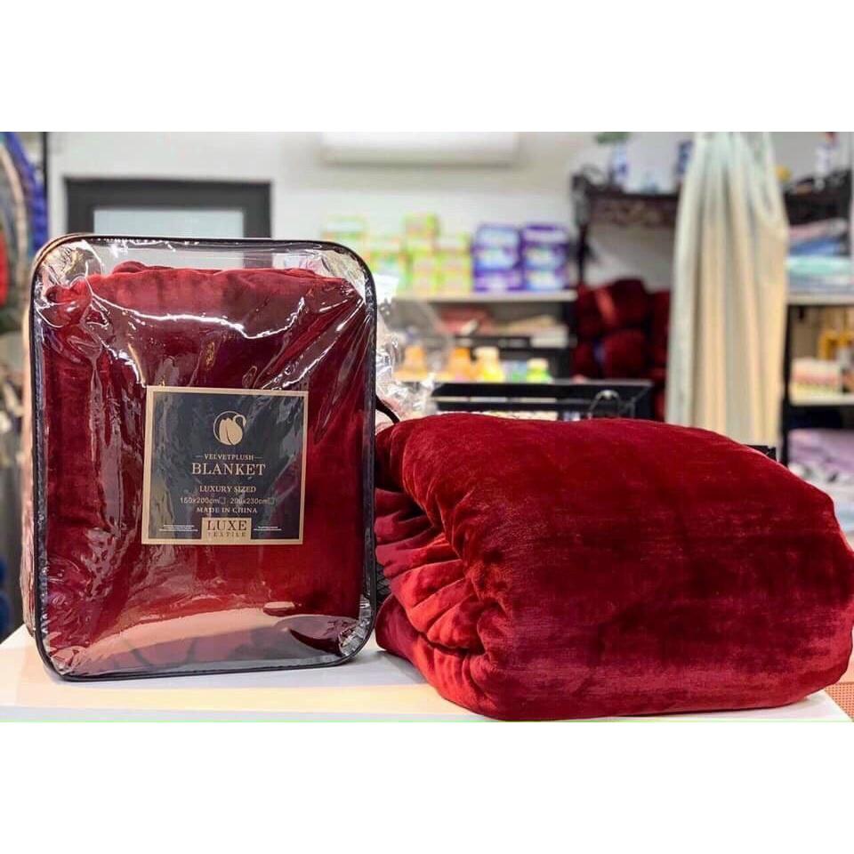 CHĂN LÔNG THỎ BLANKET LOẠI DÀY CÓ TÚI ĐỰNG, KÍCH THƯỚC RỘNG 2mx2m3