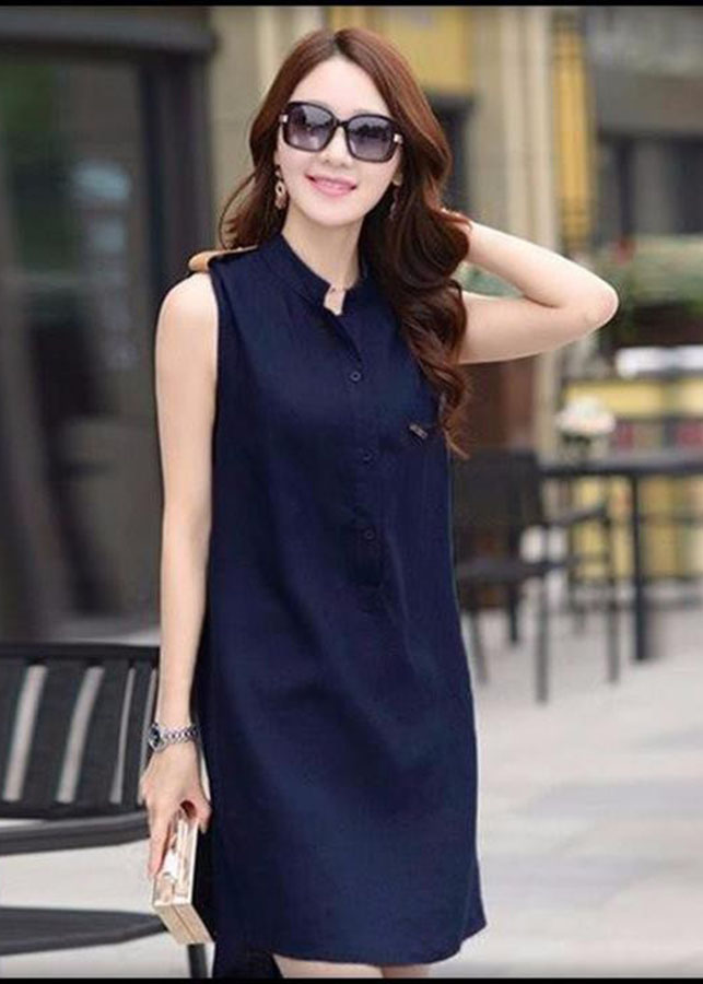 Đầm cát tuyết dáng suông, lượn đuôi tôm nữ tính - DS14