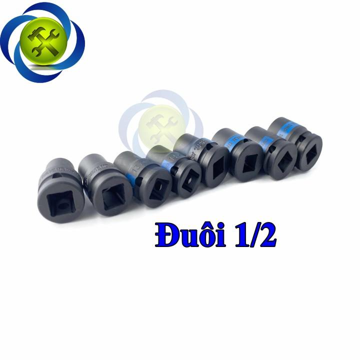 Bộ tuýp đen ngắn loại 1/2 Kingtony 4408MP 8 chi tiết có hộp