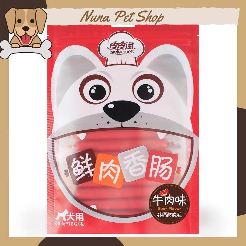 Xúc xích dinh dưỡng cao cấp Taotaopets cho thú cưng 500g (Xúc xích ăn liền bổ sung dưỡng chất cho chó mèo)