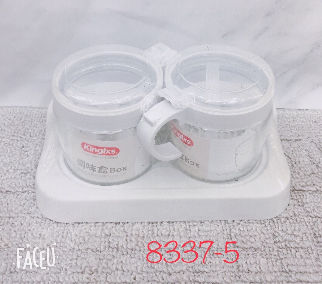 BỘ ĐỰNG GIA VỊ NHÀ BẾP BẰNG THỦY TINH KINGLXS CAO CẤP - TH11 ( GIAO MÀU NGẪU NHIÊN )