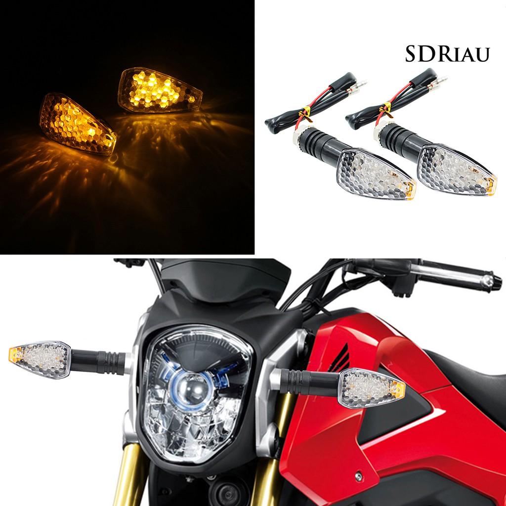 1 Cặp Đèn Led Tín Hiệu Xi Nhan Dạng Tổ Ong 12v Cho Xe Mô Tô