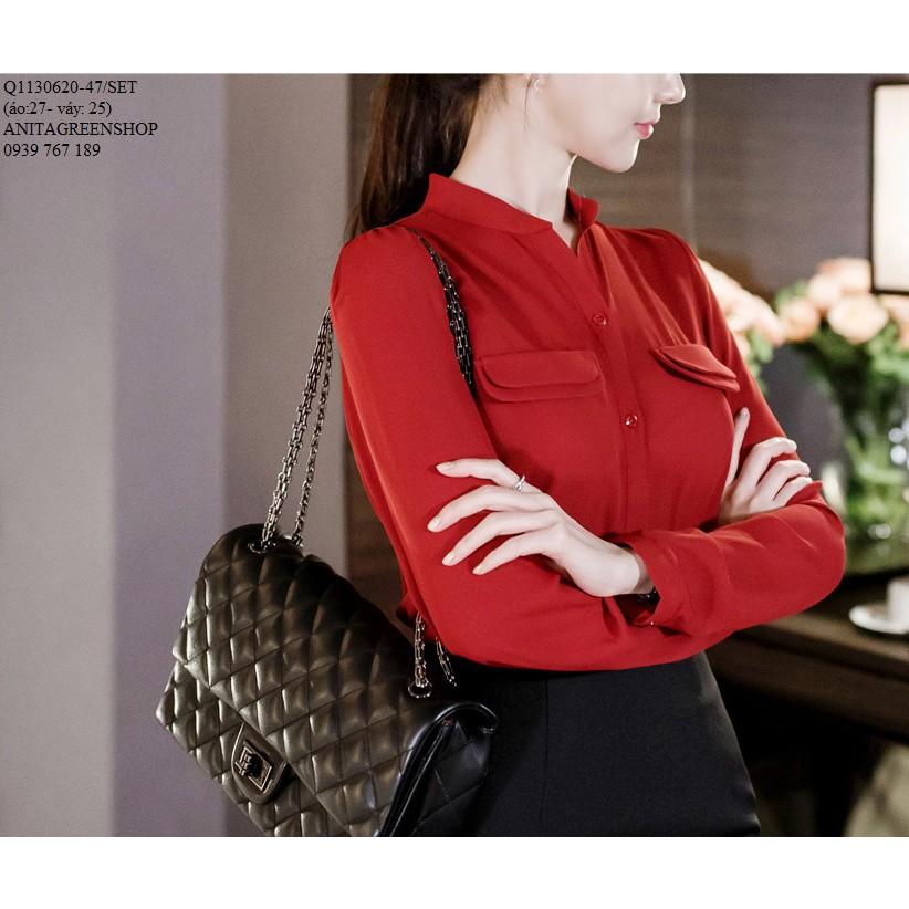 Q1130620 SET ÁO VÀ CHÂN VÁY NỮ CÔNG SỞ