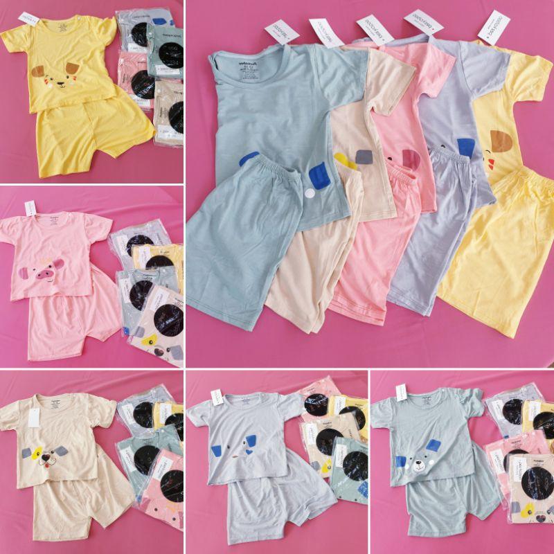 Set bộ quần áo bé trai, bé gái vải cotton loại 1 xuất Hàn hình thú ngộ nghĩnh