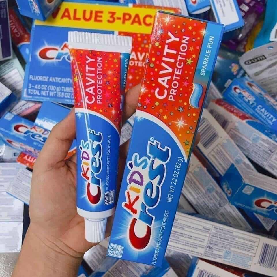 KEM ĐÁNH RĂNG CR.EST KID’S  CAVITY PROTECTIN 130g CỦA MỸ - 1 TUÝP ( KHÔNG XUẤT HÓA ĐƠN ĐỎ )