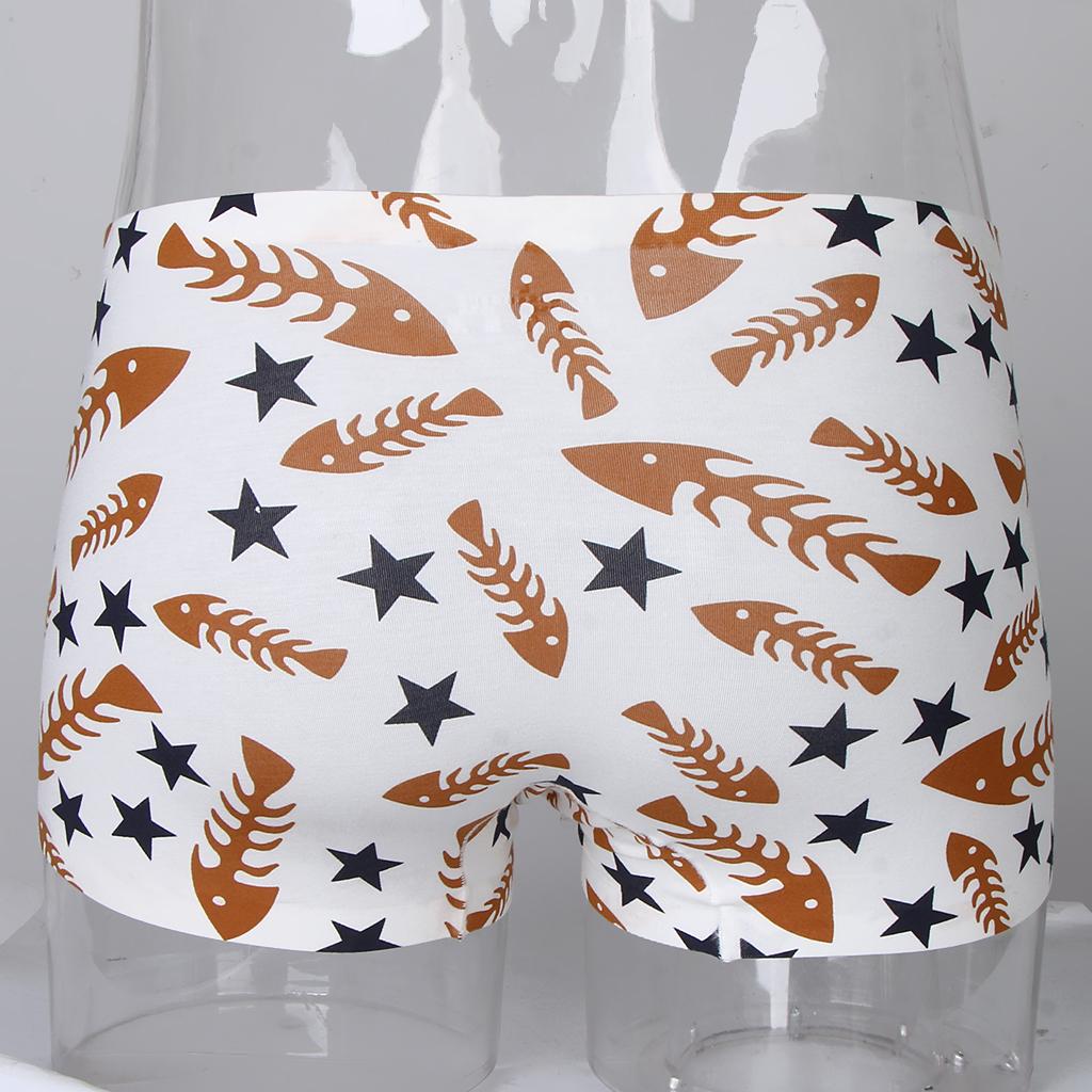 Men’s Stretchy Boxer Briefs Novelty Printed Panties Underwear Underpants