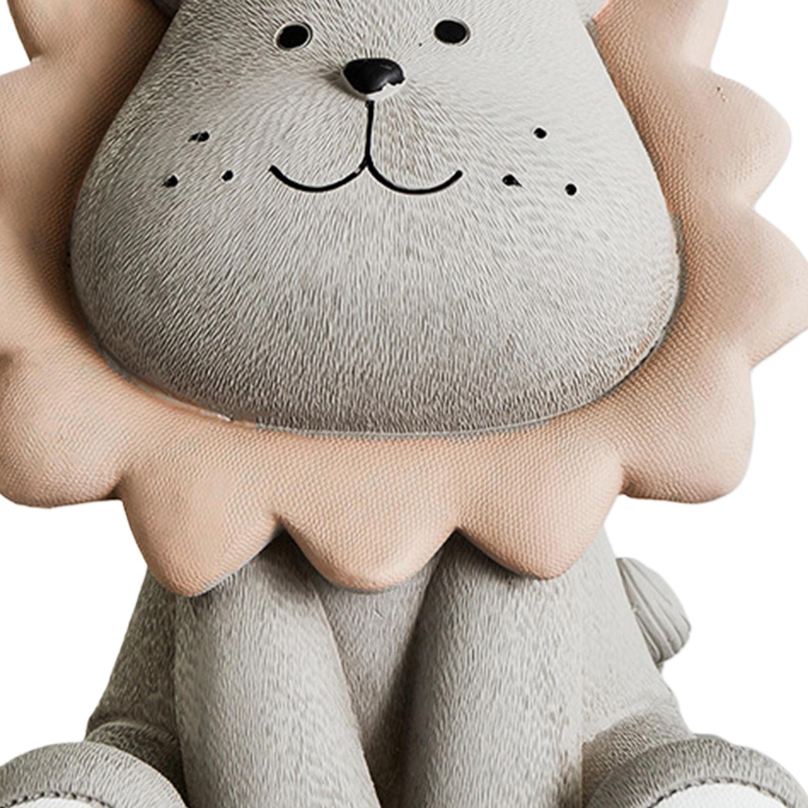 Lion Piggy Bank Saving Box Decoration  Figurines for Birthday